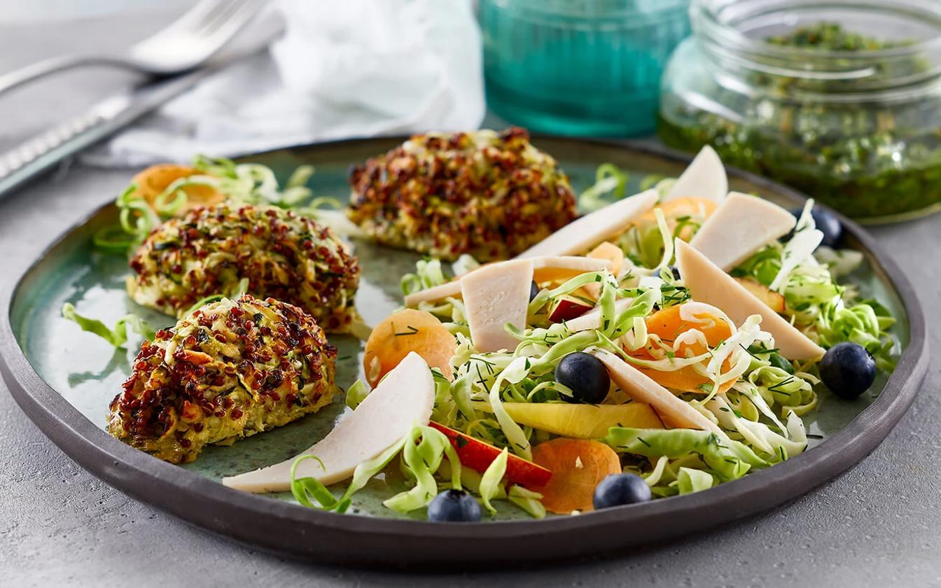 Squashdeller med quinoa