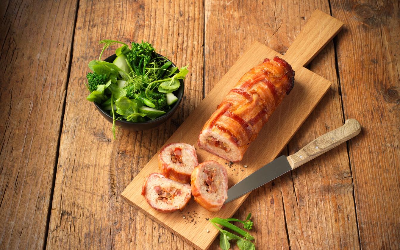 Farsbrød med bacon