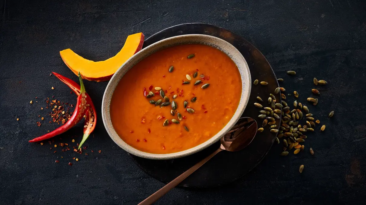 Græskarsuppe med chili